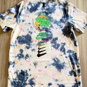 Nike Tie-Dye T-Shirt - Blue, White, and Pink